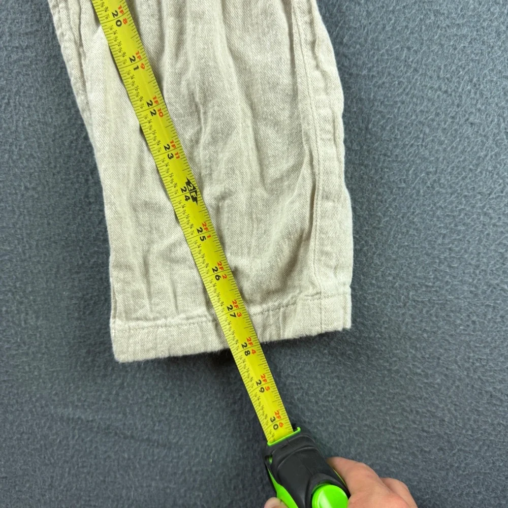 Porter & Ash Linen Pants Men's 30 (Fits 31x28) Beige Lightweight Summer Beach